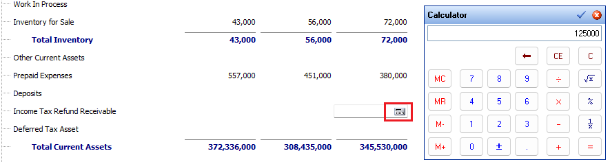 Perform calculations using the calculator