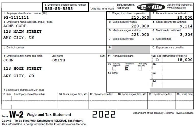 Which W-2 Wages Are Used For Cash Flow? - Bukers Taxanalysis